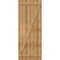 Ekena Millwork Joined Board-n-Batten Shutters w/Z-Bar, Rough Sawn Western Red Cedar, 32 1/4W x 83H, PR RBJ06Z32X083RWR - alternate 5